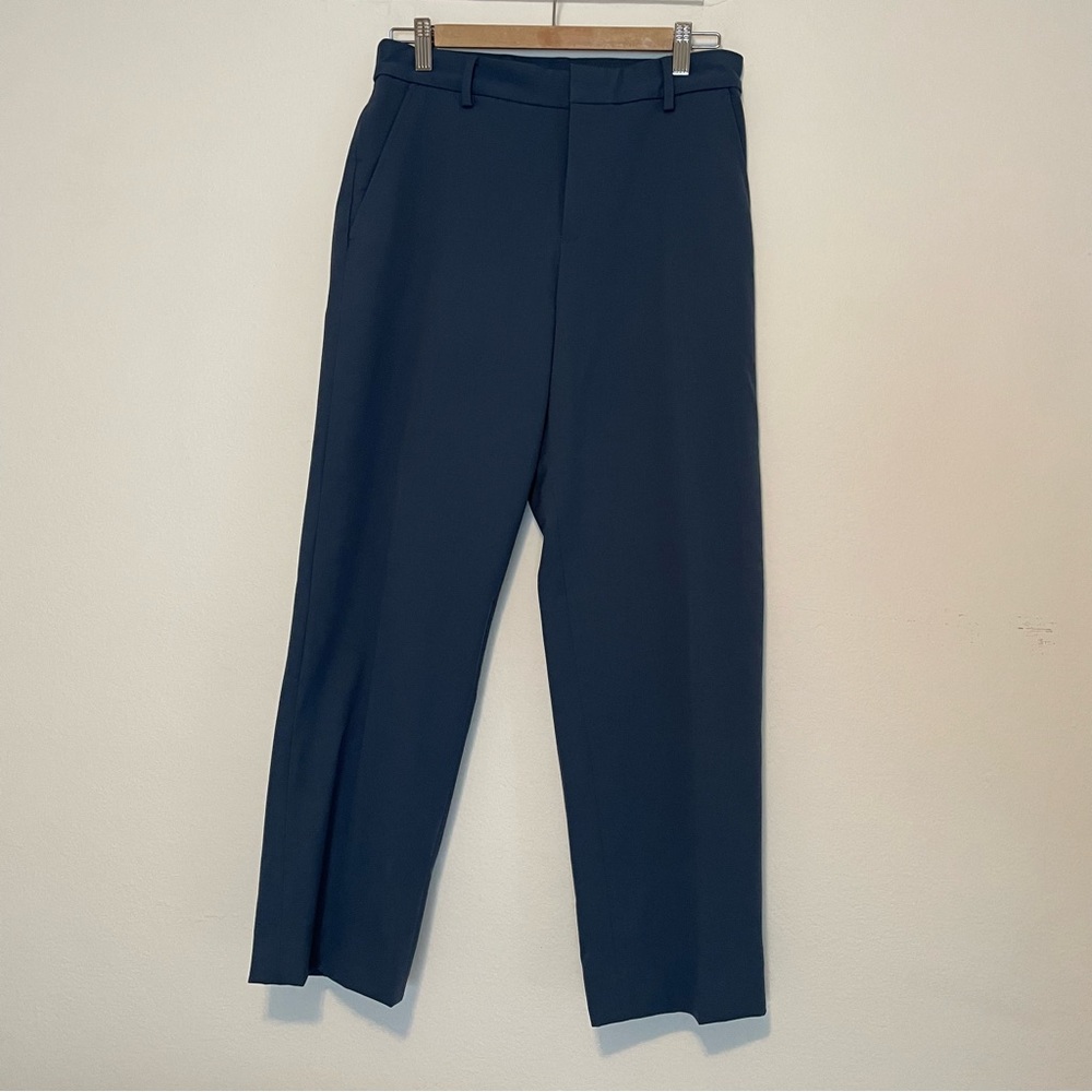 Club Monaco Straight Leg Dress Pants Blue